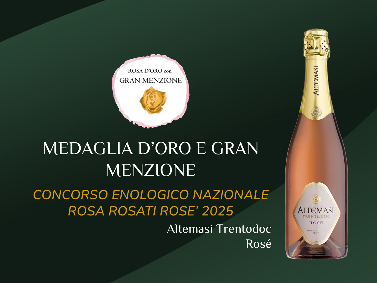 ROSA D'ORO E GRAN MENZIONE PER ALTEMASI ROSE' 
