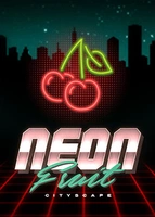 Neon Fruit Cityscape