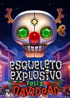 Esqueleto Explosivo Feliz Navidead