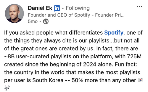 daniel ek statement on importance on playlists.png