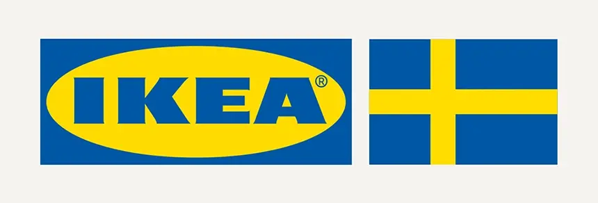 Ikea logo svensk flag