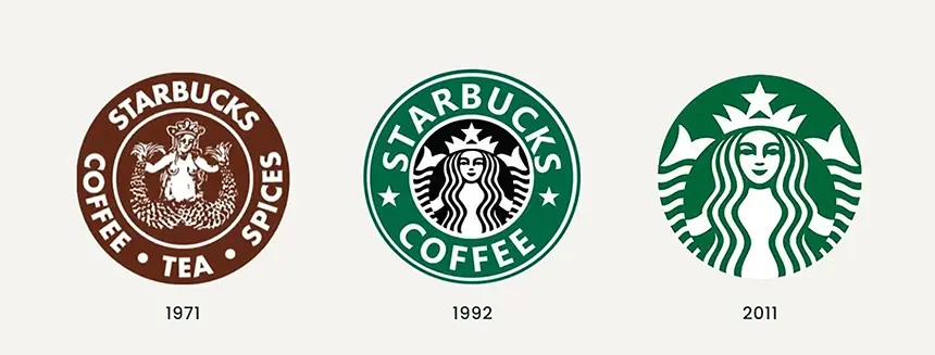 starbucks logo evolution 
