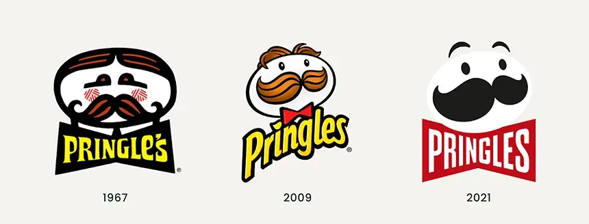 pringles logo evolution