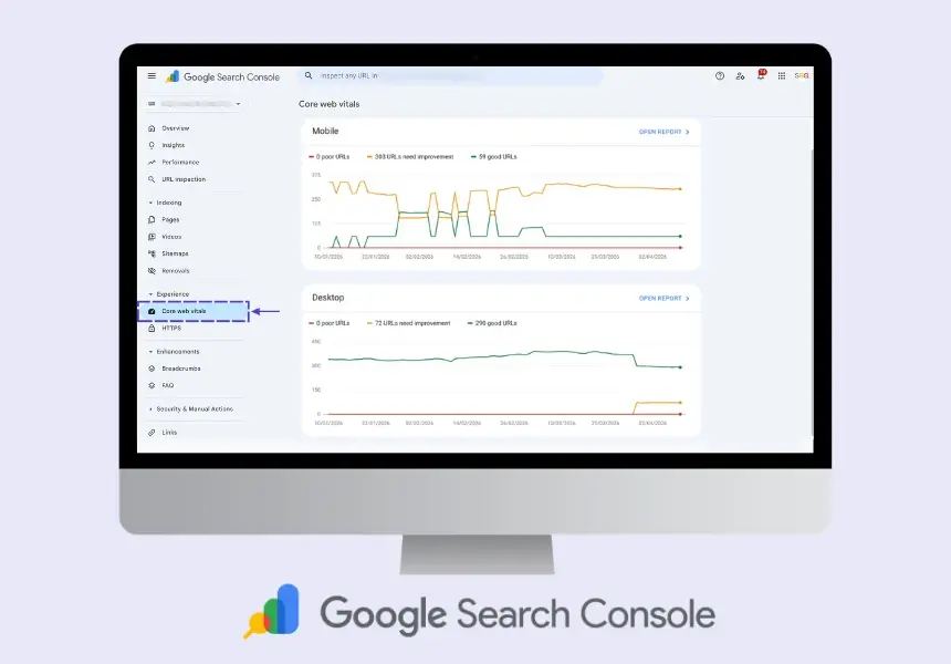GSC - Core web vitals