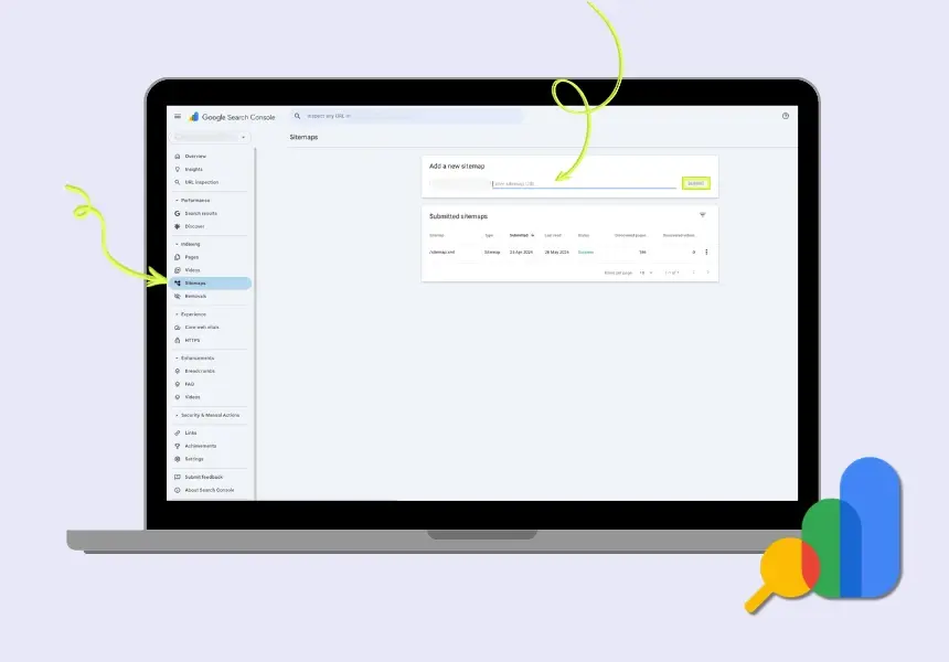 Google search console i sitemap