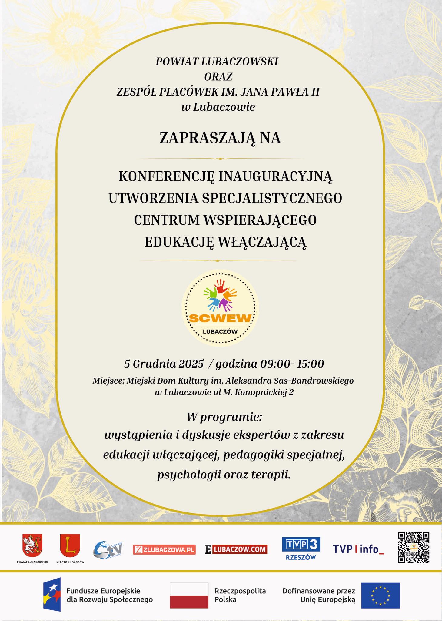 Konferencja inauguracyjna utworzenia specjalnego centrum wspierającego edukację włączającą