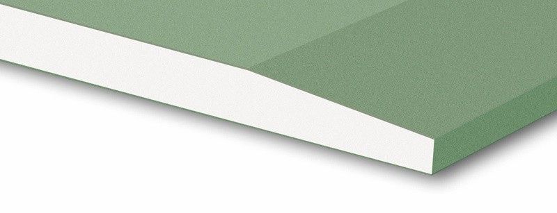 Vochtbestendig gips (groene gipsplaat) voor o.a. badkamers