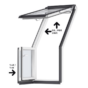 VELUX maattabel dakterrasvenster alle afmetingen