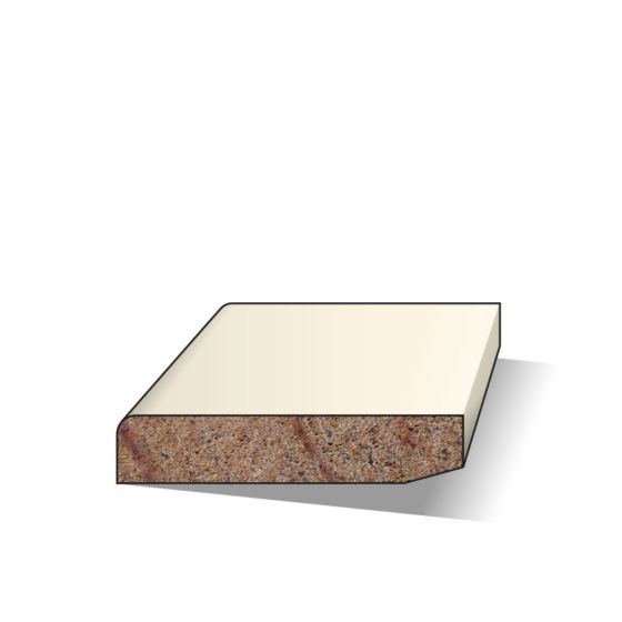 Plinten hardhout wit gegrond