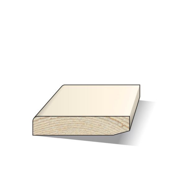 Plinten vuren wit gegrond