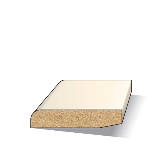Plint mdf wit gegrond