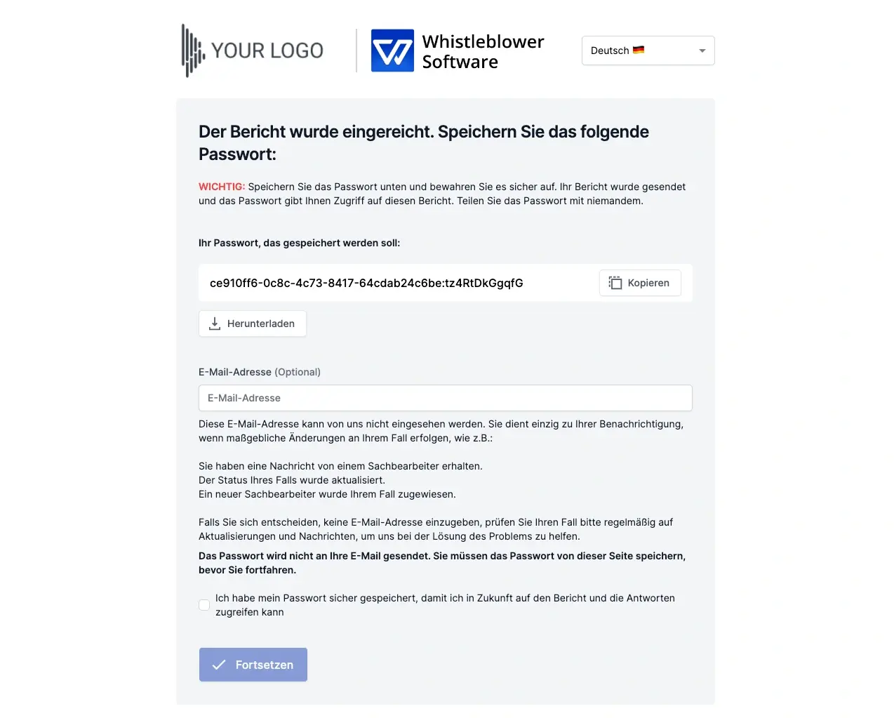 anonyme Meldung 