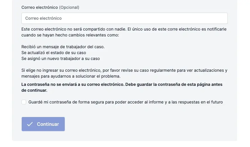 correo electrónico