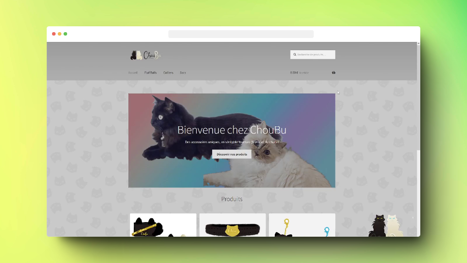 Site e-commerce Choubu