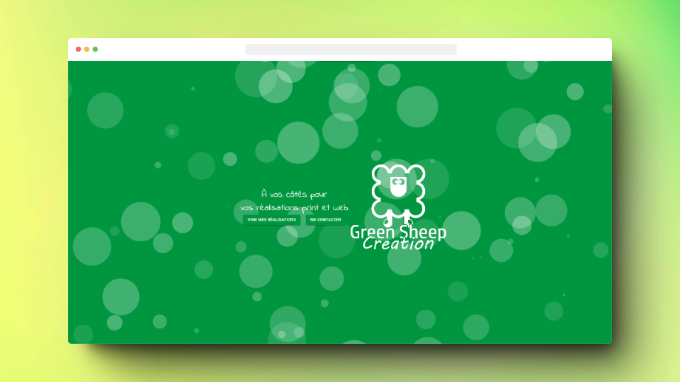 Site web Green Sheep Creation