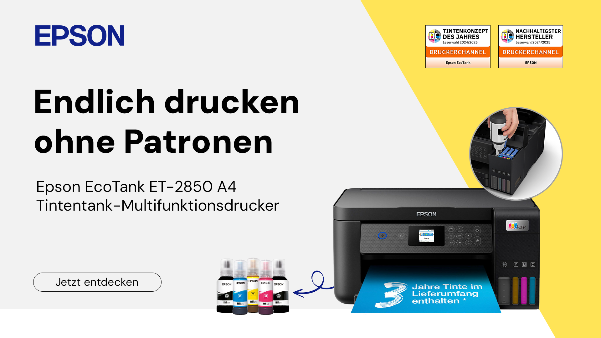 Epson EcoTank ET-2850 Tintentank-Multifunktionsdrucker