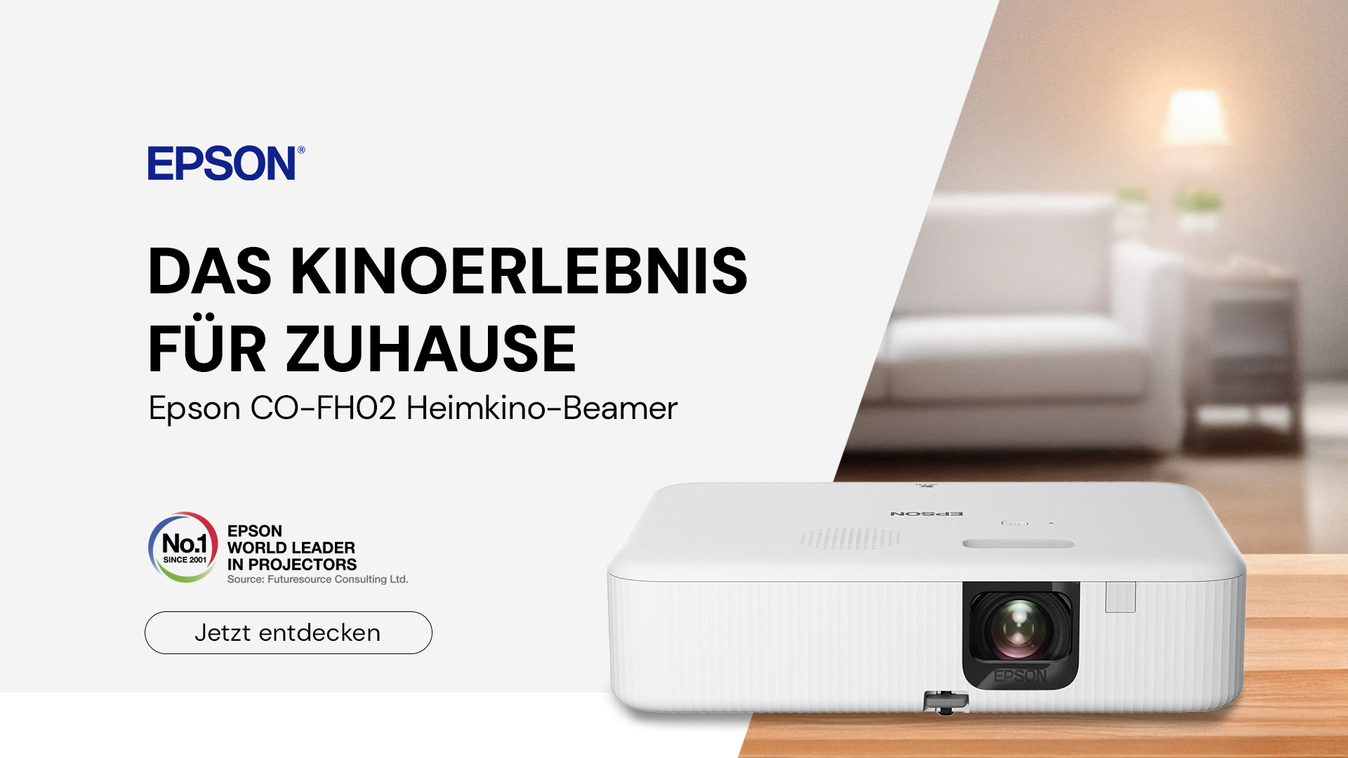 Epson CO-FH02 Heimkino Beamer 3000 Lumen