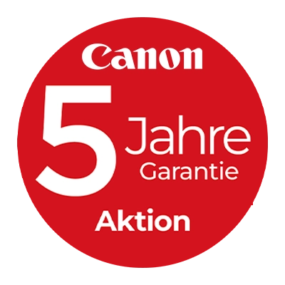 Canon 5 Jahre Garantie Badge