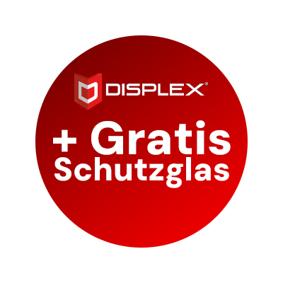Displex Gratis Schutzglas Badge