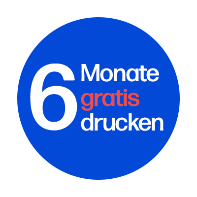 HP Instant Ink 6 Monate Badge