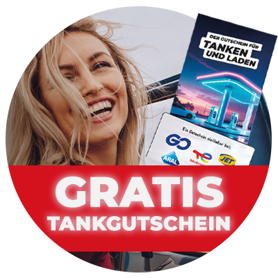 Canon Gratis Tankgutschein Badge