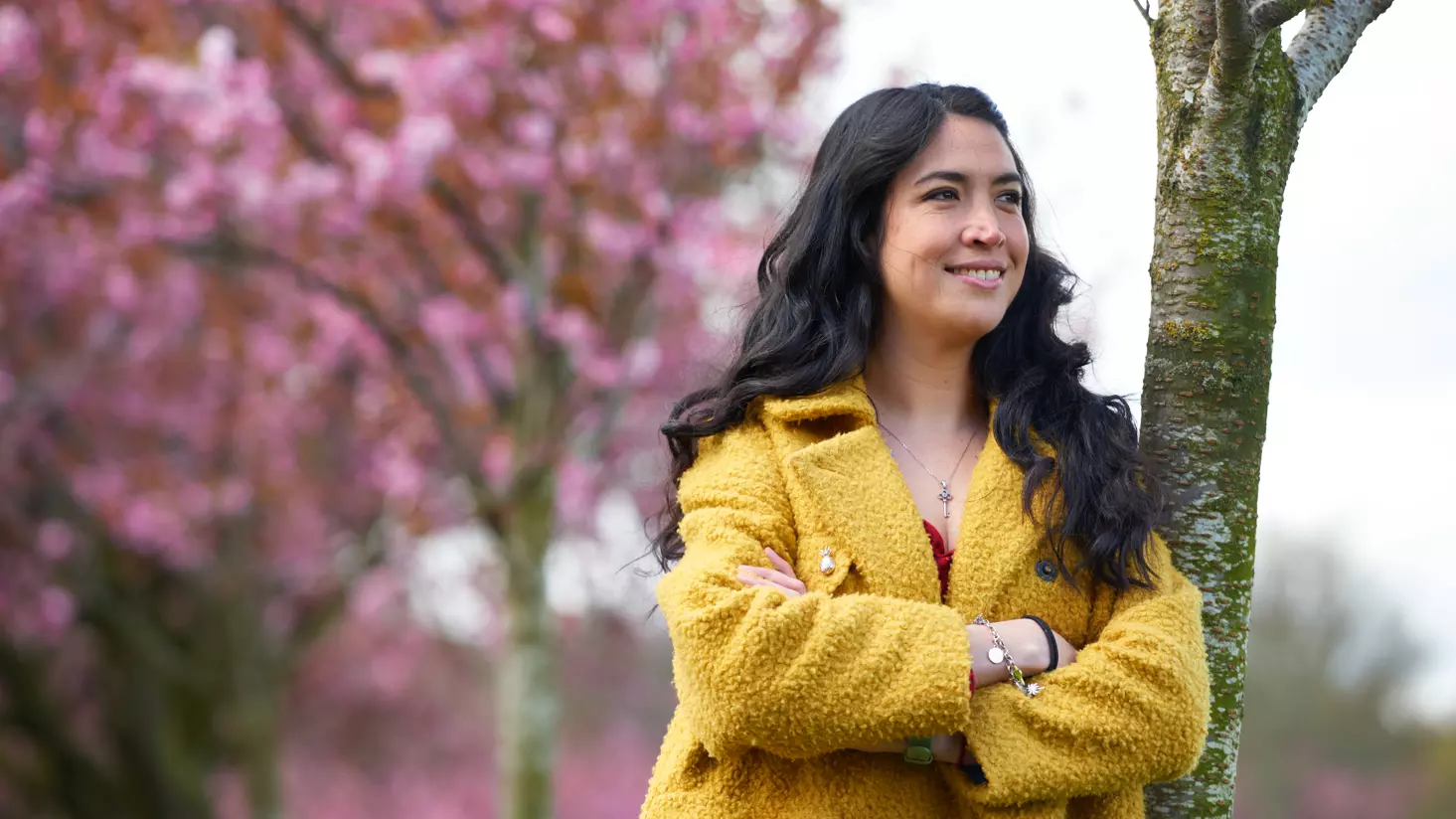 Constanza enjoying ‘hanami’ in Edinburgh