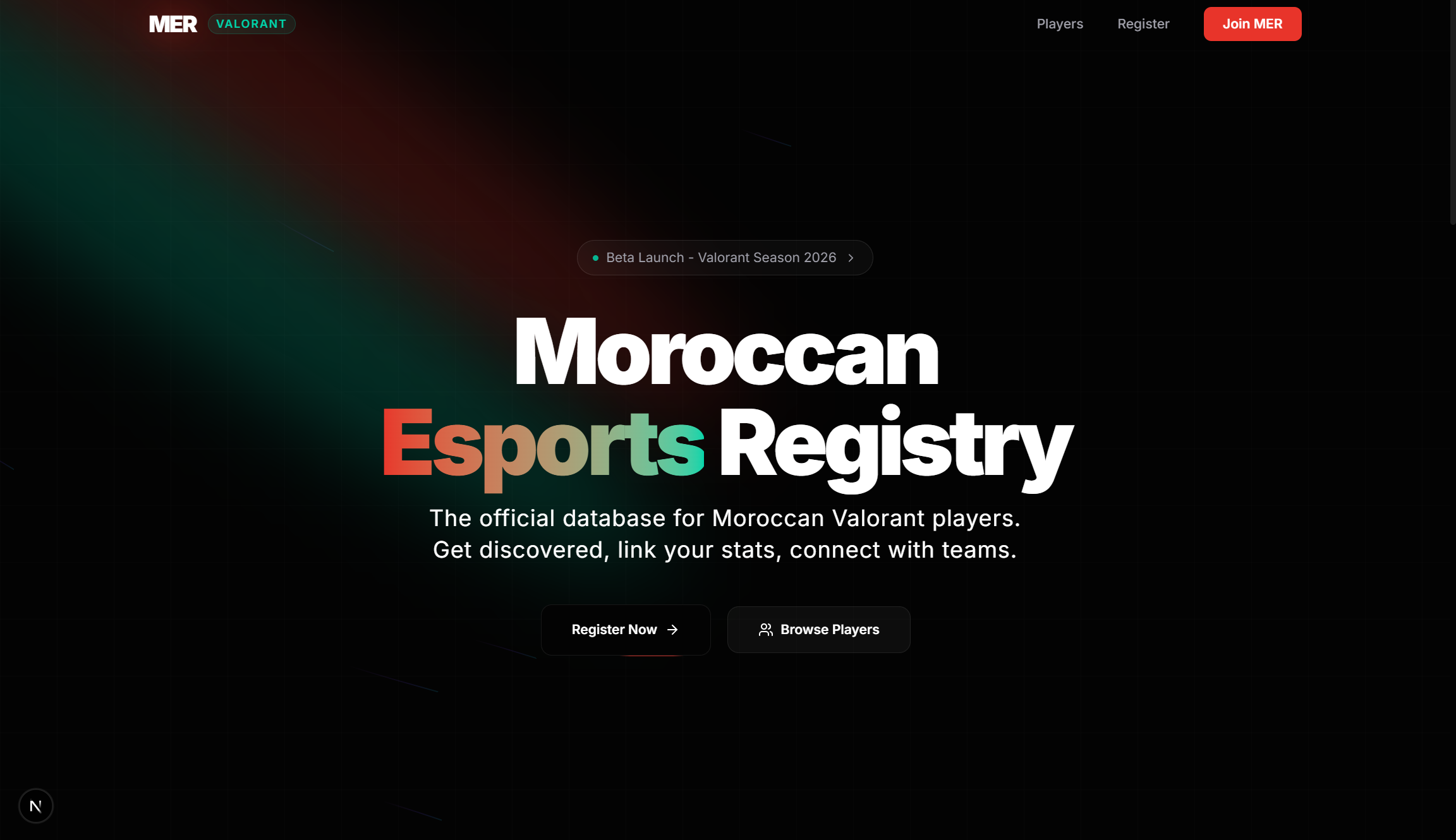 MRE- Moroccan Esports Registry