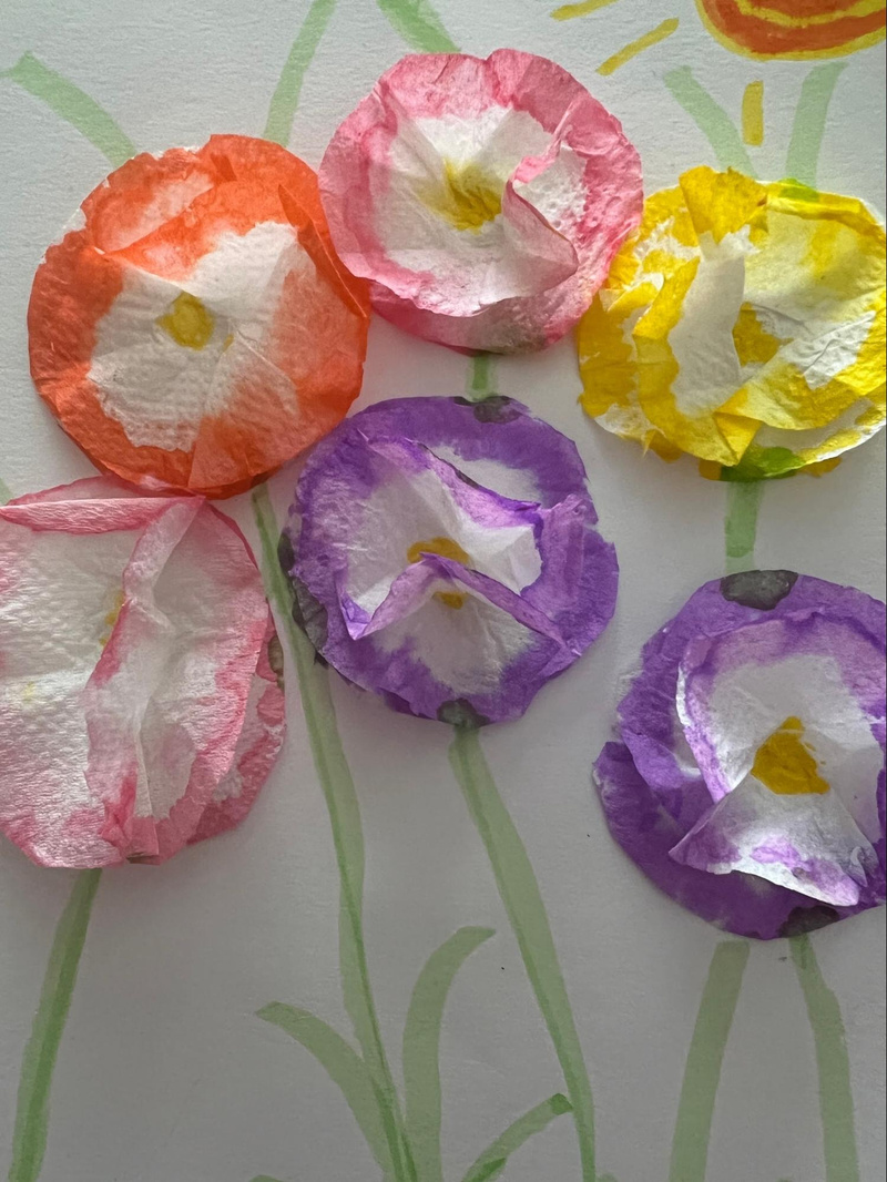 DIY Tissue paper Flowers