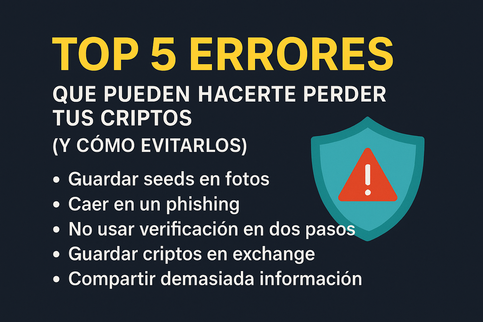 Top errores para perder criptos y cómo evitarlos