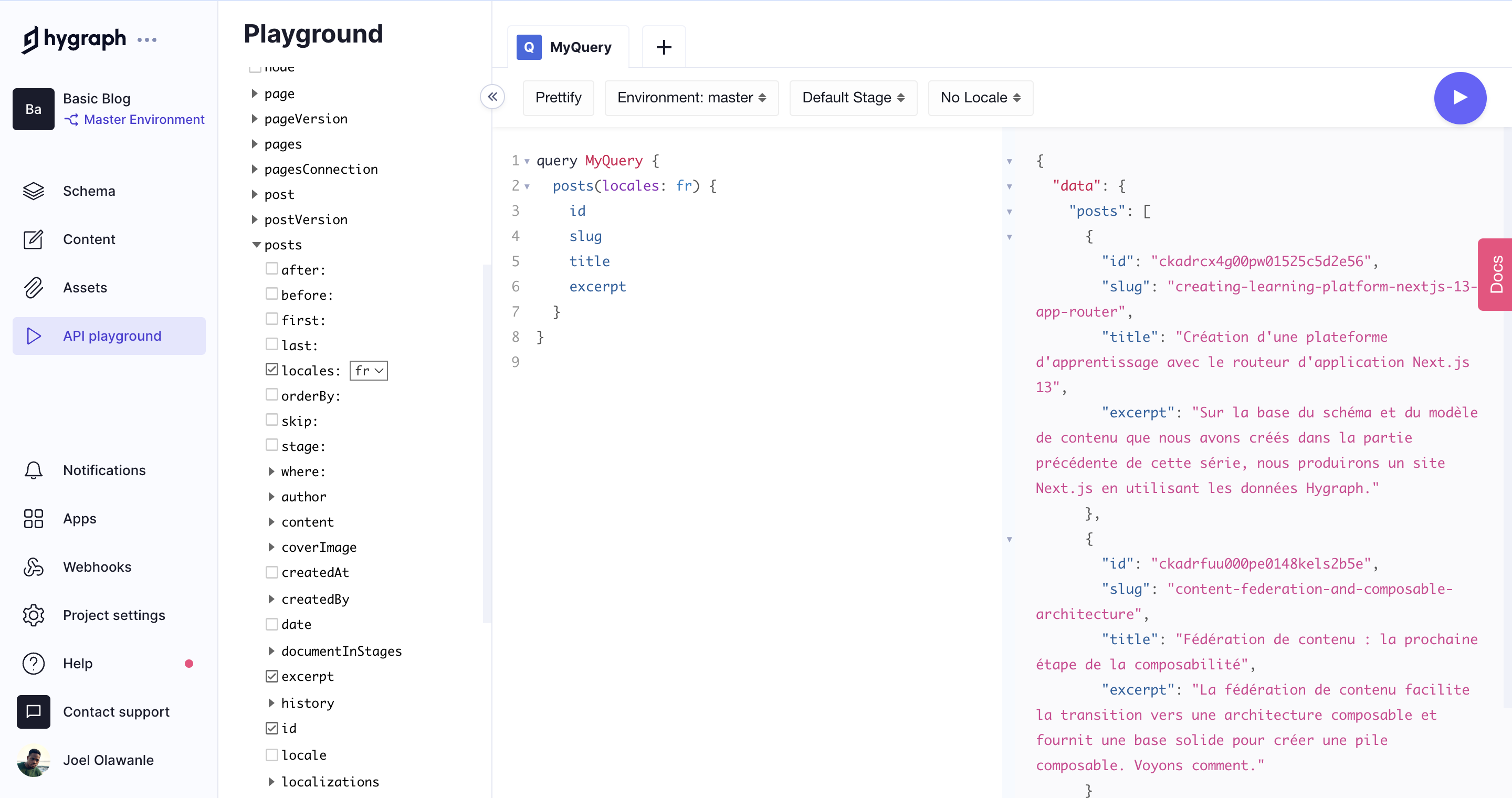 hygraph-s api playground