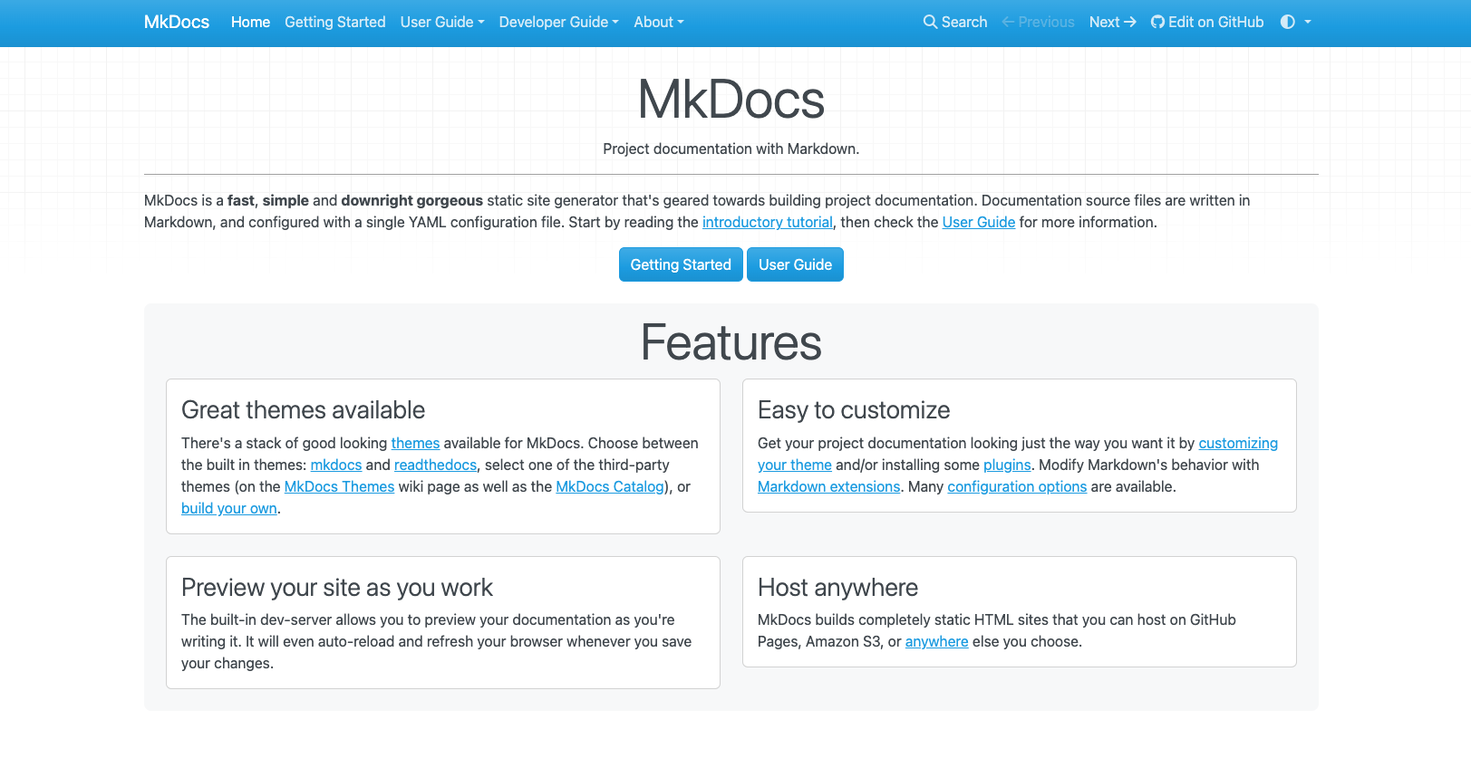 MkDocs homepage.png