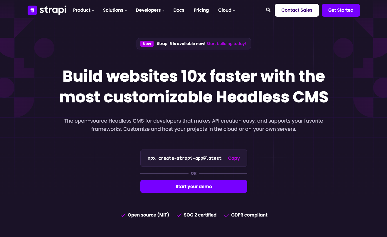 8 best CMS for developers in 2025 - Strapi.png