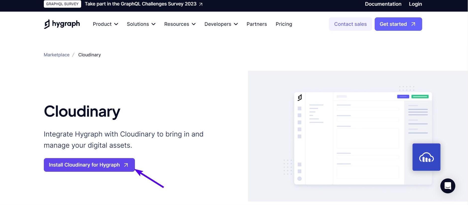 Install Cloudinary for Hygraph