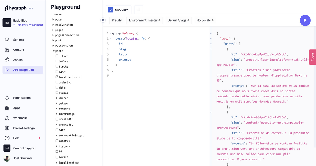 hygraph-s api playground