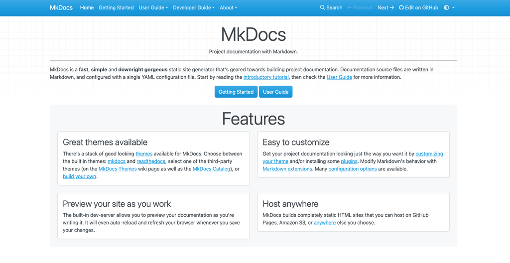 MkDocs homepage.png