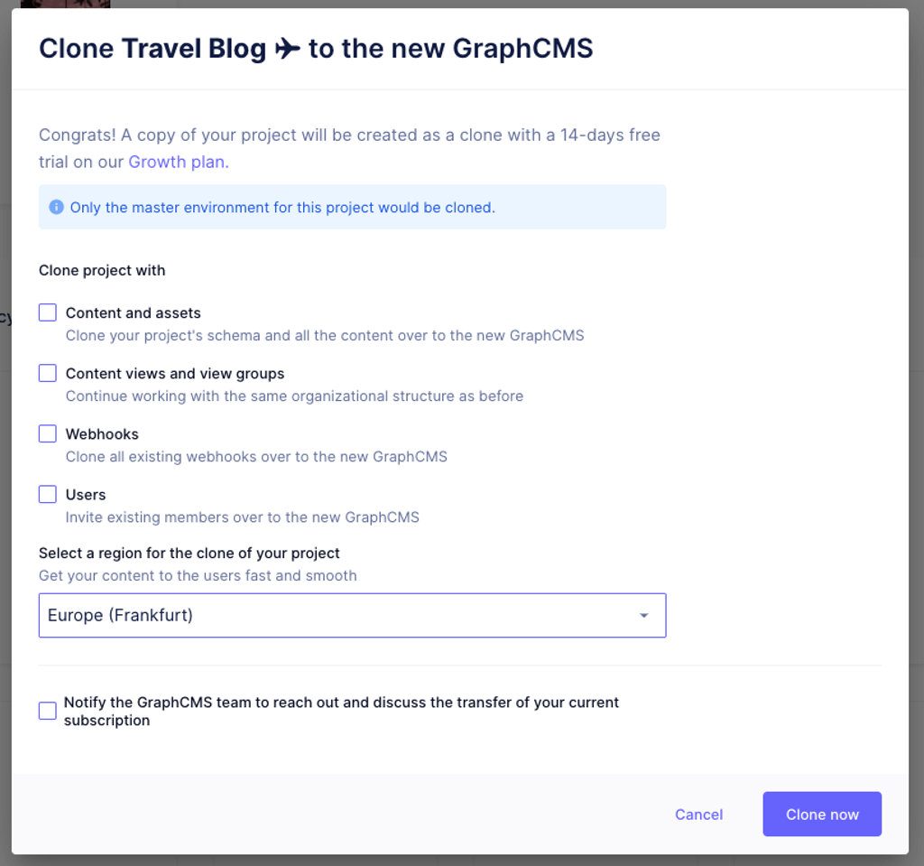 Migration Config