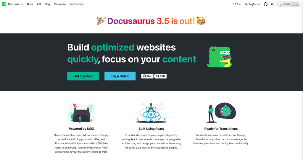 Docusaurus homepage.png