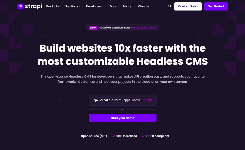 8 best CMS for developers in 2025 - Strapi.png