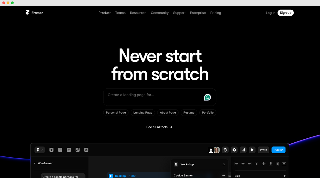 Framer AI, the must-try AI web development tool.png