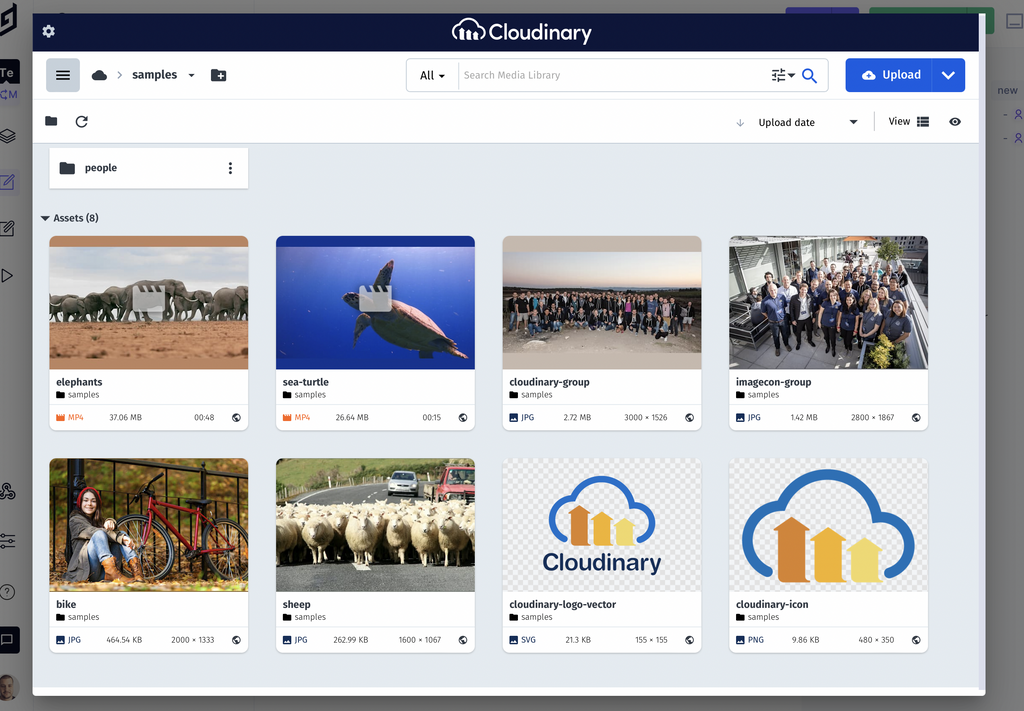 Cloudinary UI Picker