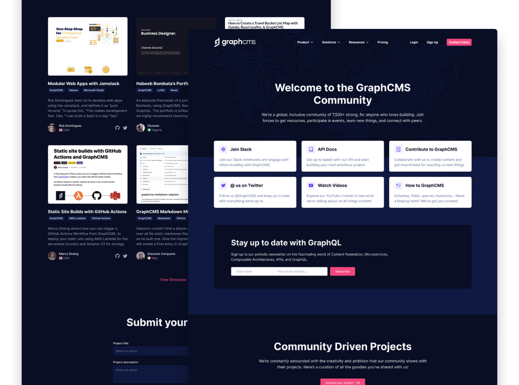 Hygraph Community and Showcase