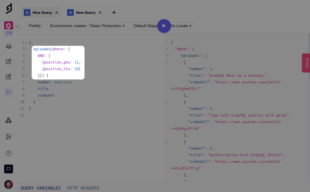 filtering content in hygraph