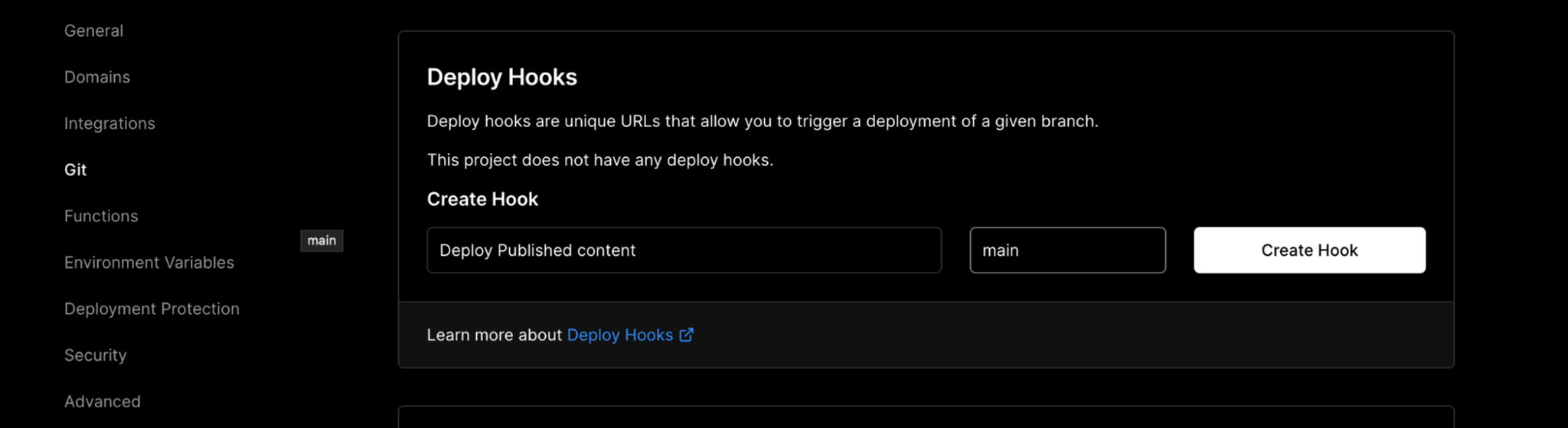 setting up webhooks in vercel