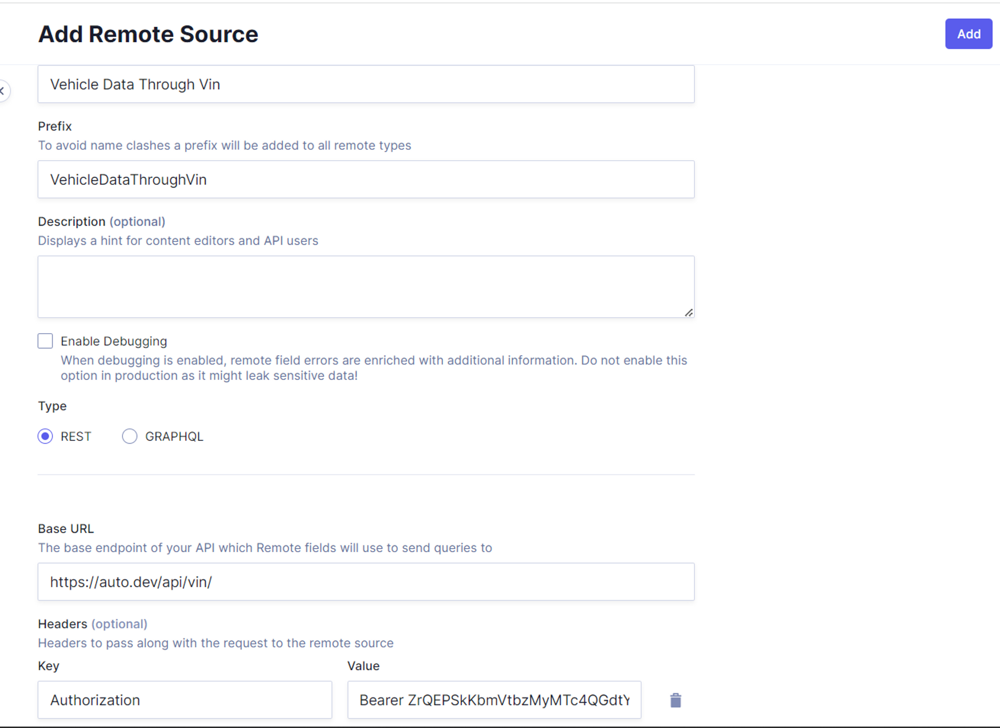 Add a remote source