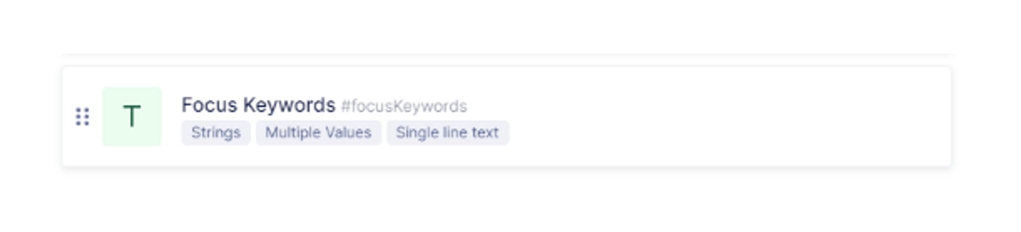 Headless CMS SEO - focus keywords