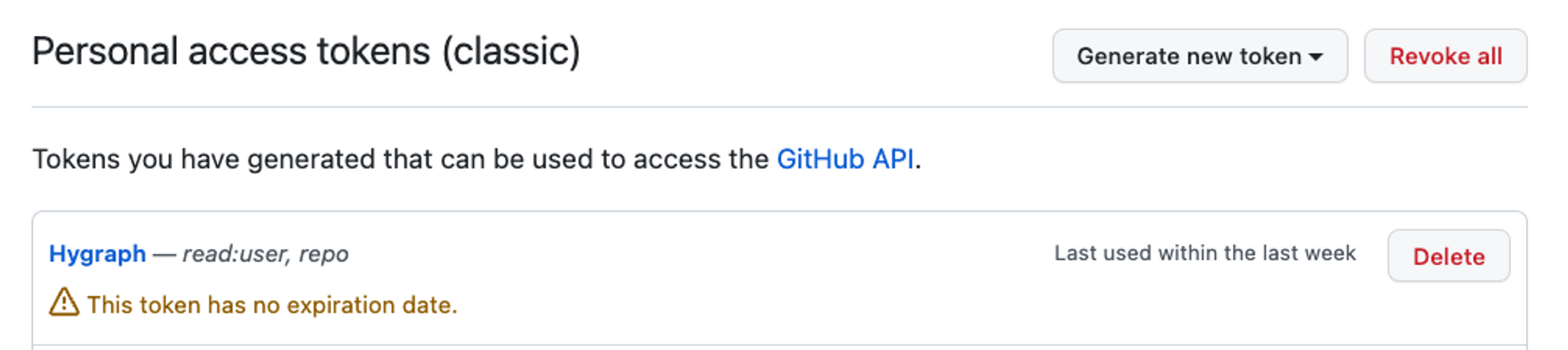 GitHub Personal Access Token