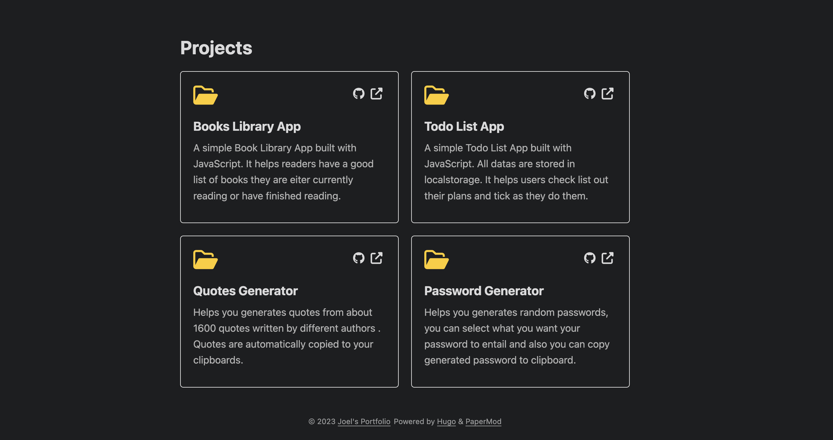 displaying project stored in the cms in hugo