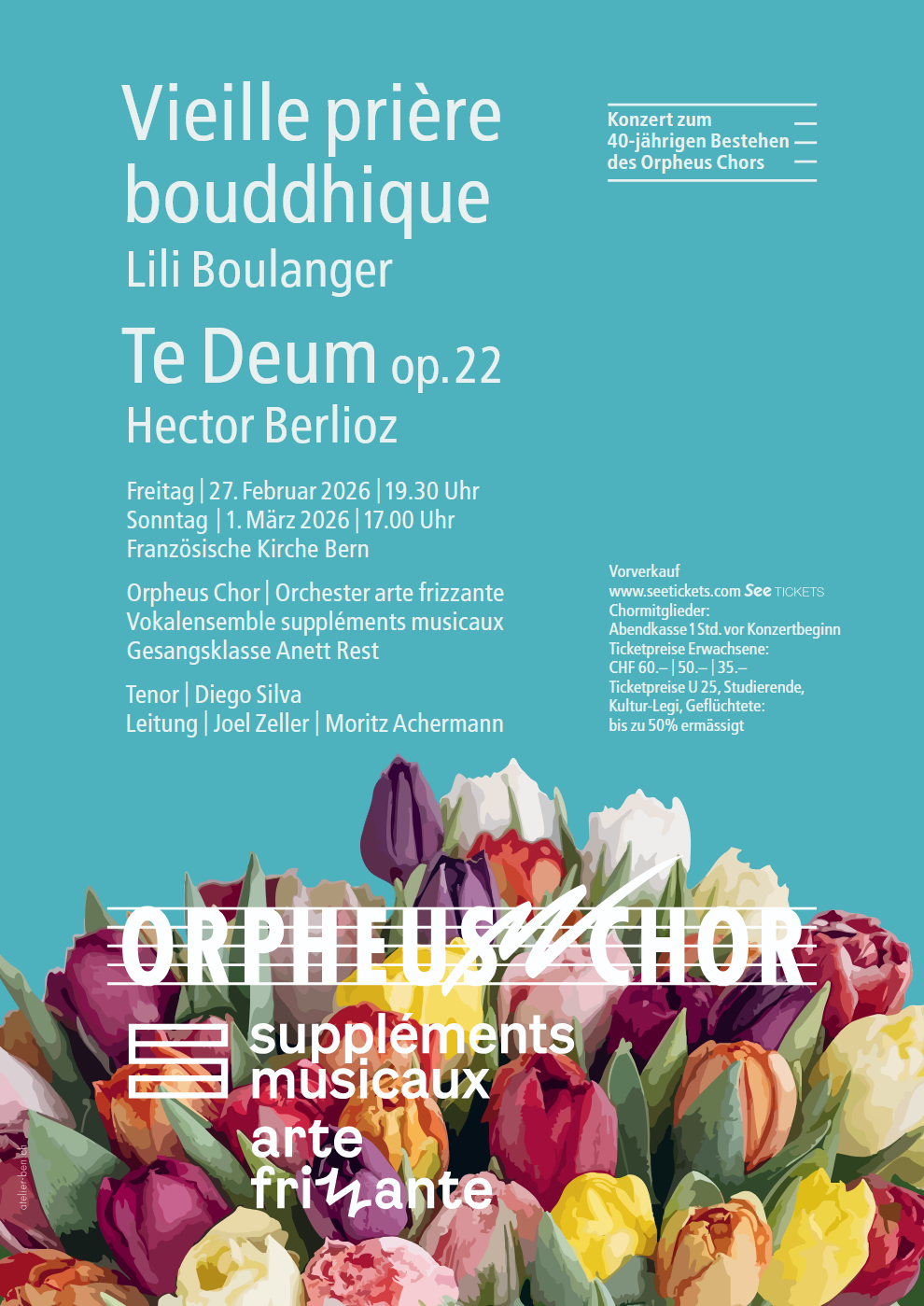 Flyer für das Projekt "Berlioz Boulanger"