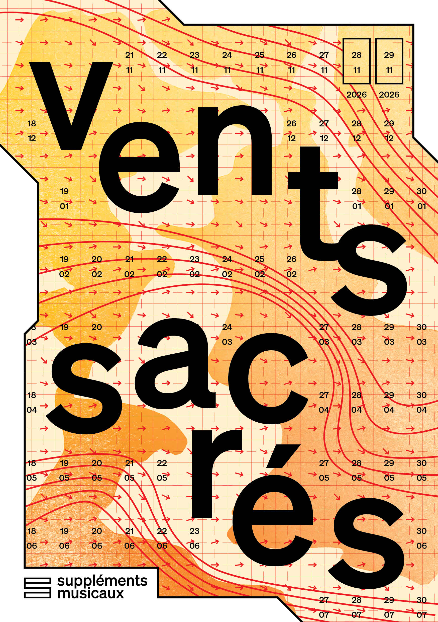 Flyer für das Projekt "vents sacrés: Werke der Geschwister Mendelssohn"