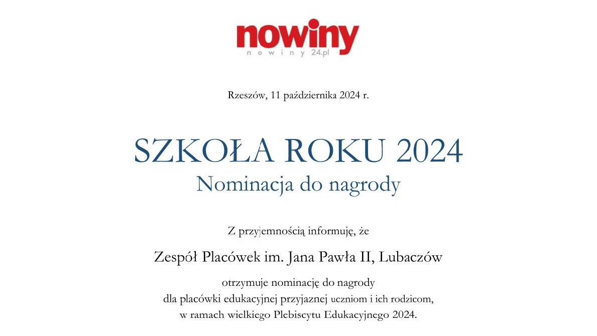 SZKOŁA ROKU 2024